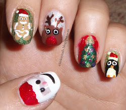 nail christmas designs character nails blast past adorable stylish