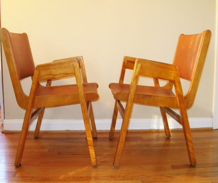 Gotcha Modern! 1950s Canadian Modern Bent Plywood Chairs