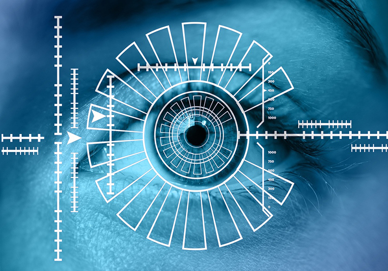 Eyes scanning - user and asset authentication