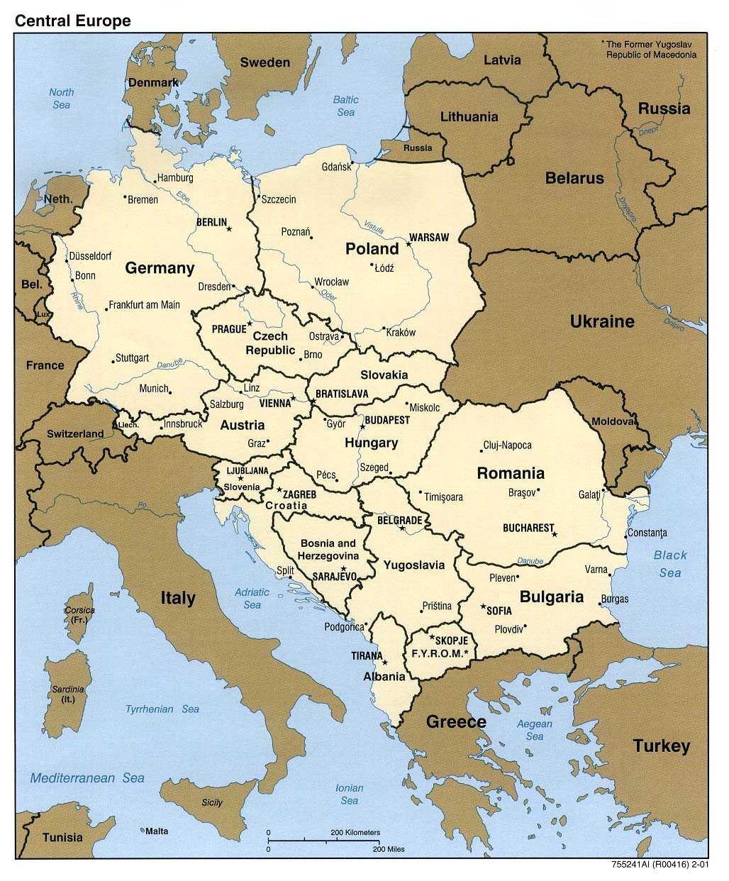 Keski-Euroopan Kartta