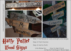 potter harry signs wood sign tutorial party decor wooden birthday simple sweet parties age link