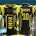 Best Football Shirt Design Tutorial + Free Yellow Image Mockup by M Qasim Ali 2