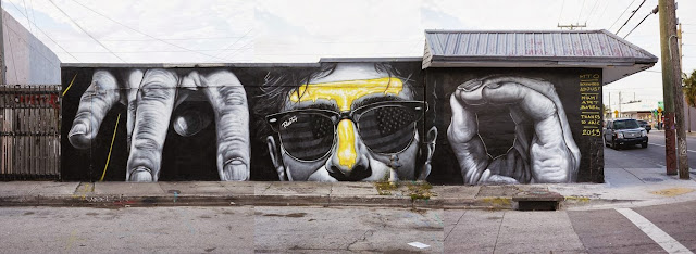 New Street Art Mural By MTO for Art Basel 2013 On The Streets of Miami, Wynwood. 3