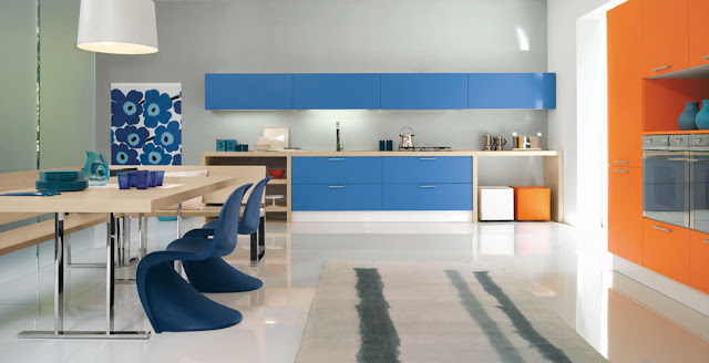 cocina azul