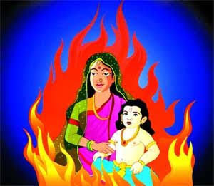 Child story - Bhakta Prahlad and Holika Dahan. - RAJACHAUHAN CREATION