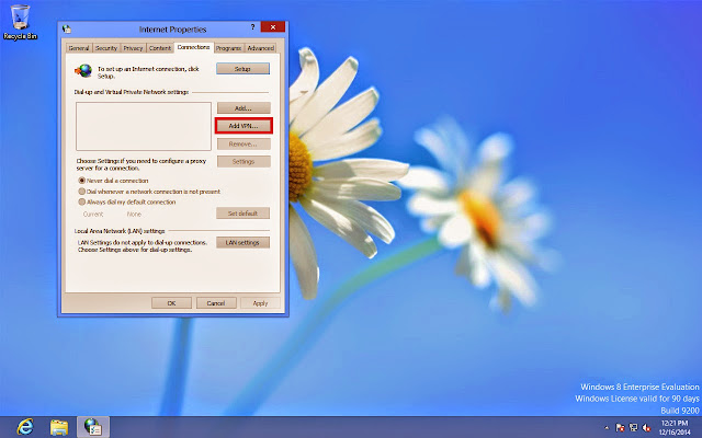Tutorial Menggunakan VPN di Windows 8