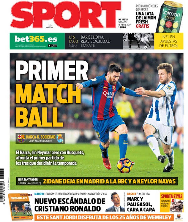 FC Barcelona, Sport: "Primer Match ball"