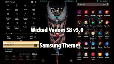 Download Tema Keren Wicked Venom S8 v5.0 untuk Semua Type Samsung gratis