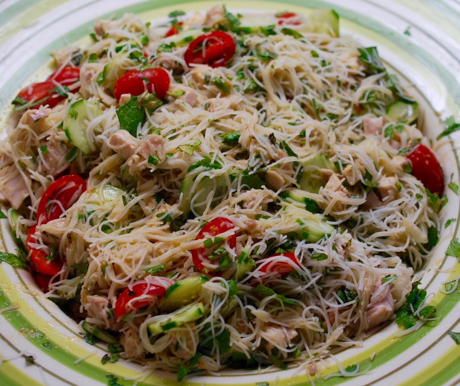 Cooking with Larue Thai inspired Chicken & Rice Noodle Salad