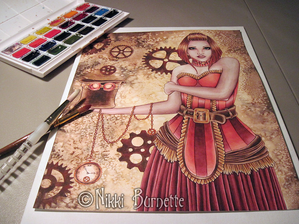 The Fantasy Art of Nikki Copper Watercolor Painting Tutorial