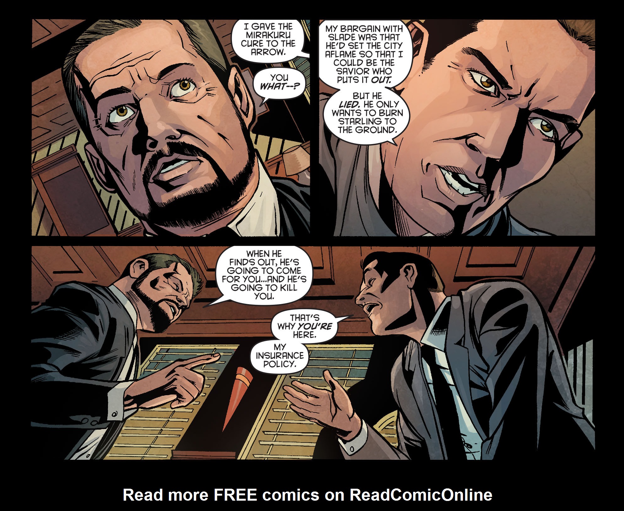 Read online Arrow: Season 2.5 [I] comic -  Issue #4 - 14