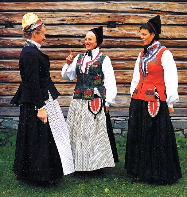 FolkCostume&Embroidery: Overview of Norwegian Costumes part 3A, the West