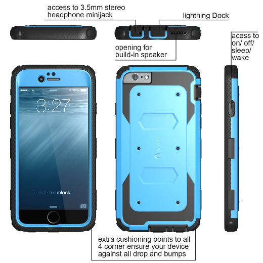 iPhone 6 Plus Case , i-Blason® [Armorbox] built-in Screen Protector - image