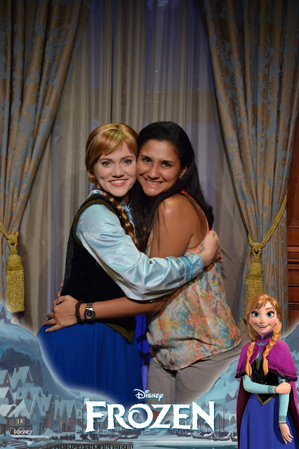 Encontro com Anna e Elsa Frozen