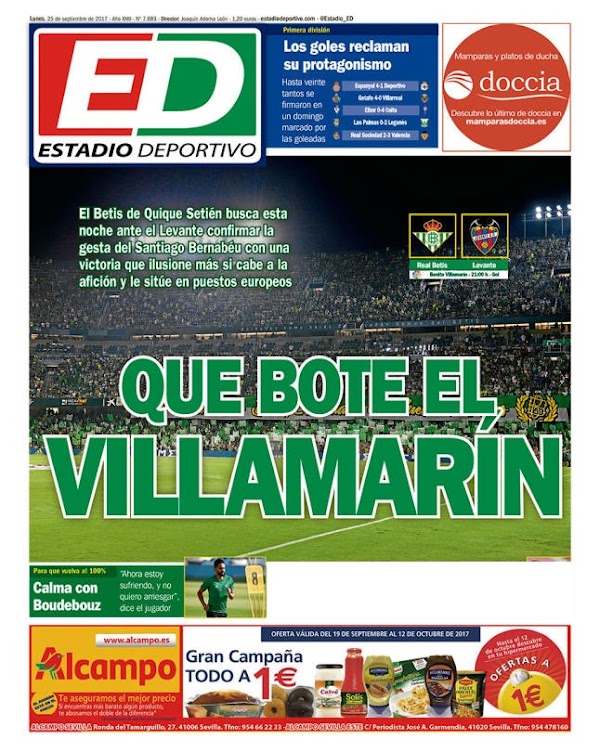 Betis, Estadio Deportivo: "Que bote el Villamarín"