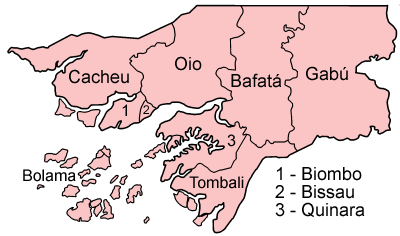 Pembagian wilayah administratif Guinea-Bissau