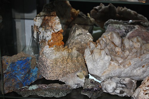 Minerale/Mineralien in meinen Vitrinen-Minerale Thüringen