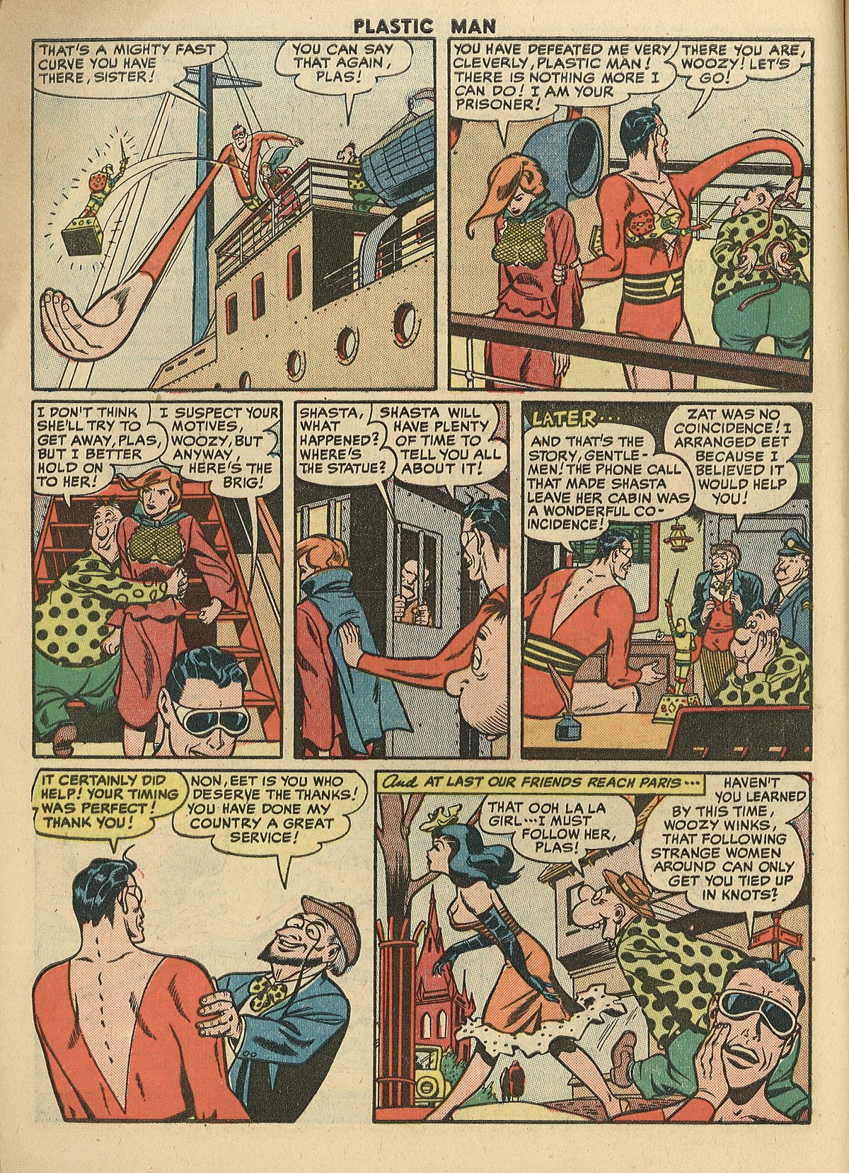 Read online Plastic Man (1943) comic -  Issue #28 - 14