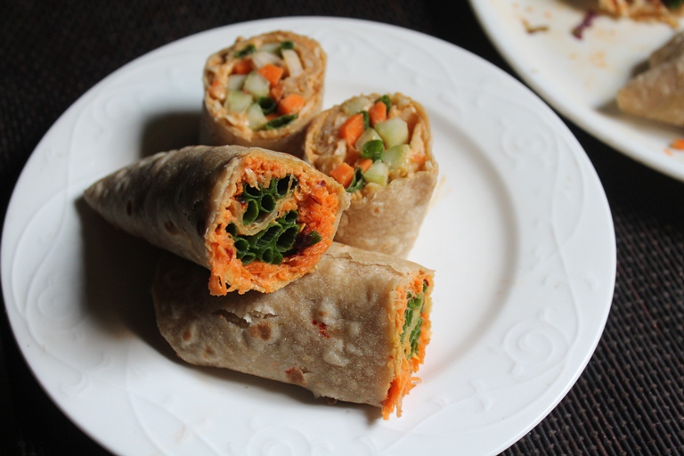 Hummus Carrot Wrap Recipe Carrot & Hummus Roll Ups Yummy Tummy