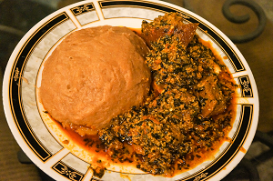Egusi stew and fufu Egusi stew and fufu