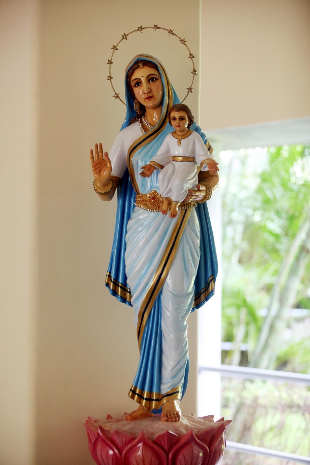 Image result for Mother Mary as Hindu pictures photos images