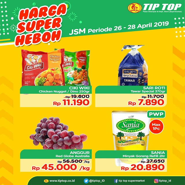 #TipTop - #Promo #Katalog JSM Harga Super Heboh Periode 26 - 28 April 2019