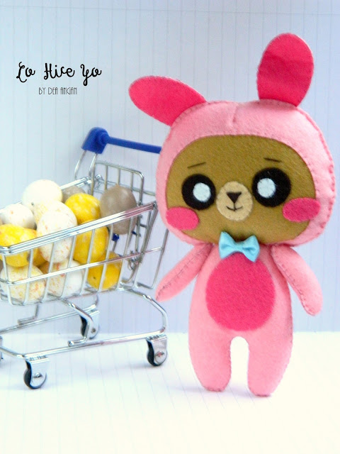 Kawaii Felt Bunny Bear Plush