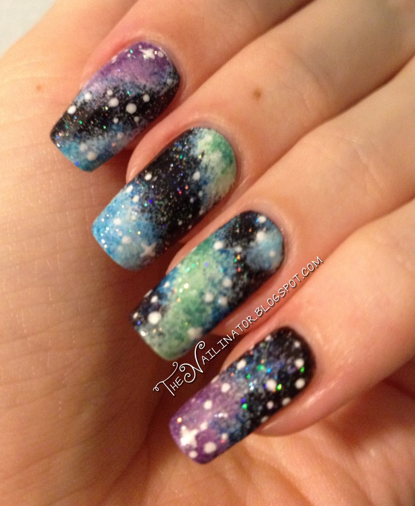 Nebula Nails Tutorial (Galaxy Nails) The Nailinator