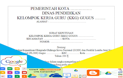 Contoh Format Sk Panitia Kegiatan O2sn Fls2n 2017 Contoh Format