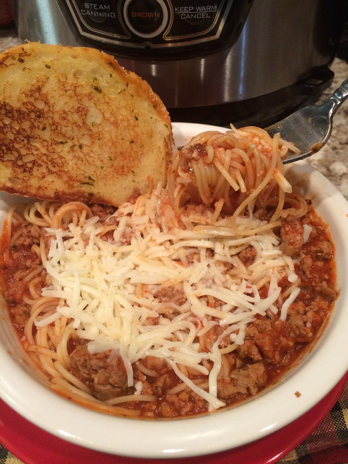 Pressure Cooker Spaghetti Chasing Saturdays