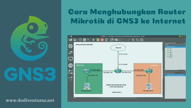 Tutorial Cara Menghubungkan Router Mikrotik di GNS3 ke Internet
