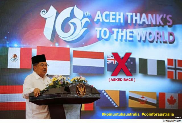 Ternyata Bantuan Tsunami Australia Tidak Sampai ke Aceh!