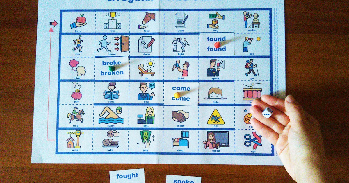 Verb be board with cards game  English grammar printables for kids