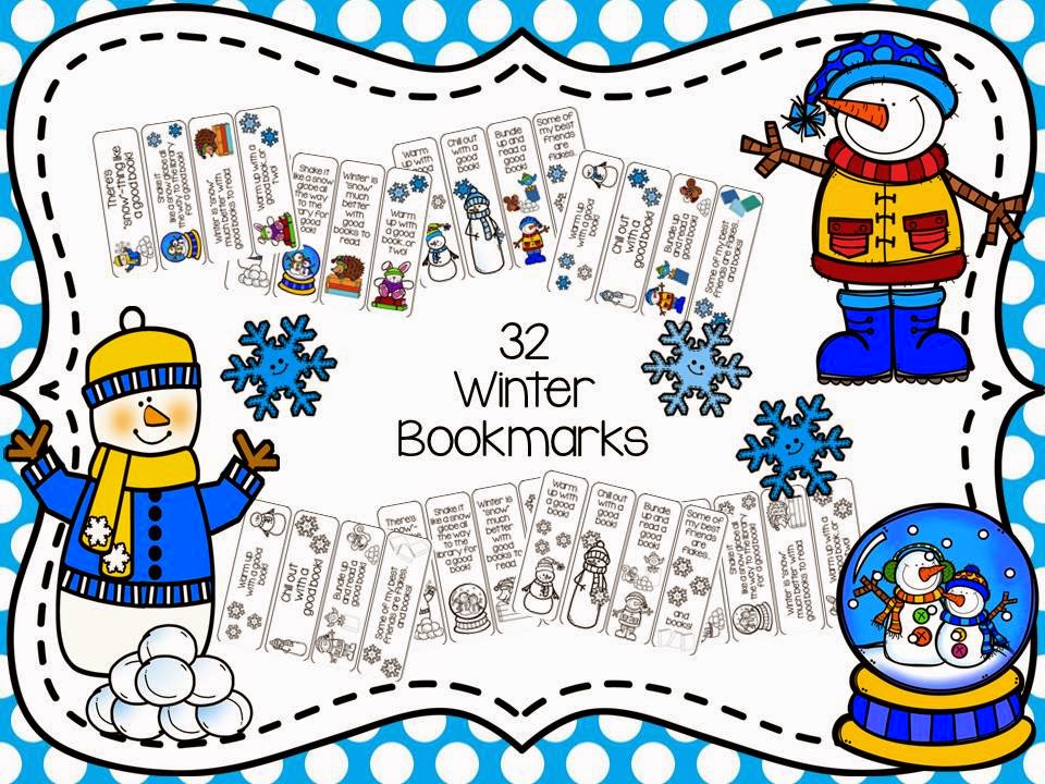 The Book Bug Winter Bookmarks