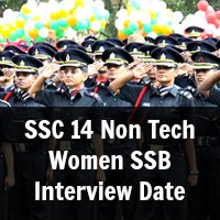 SSC 14 Non Tech Women SSB Interview Date 