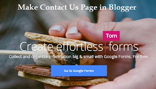 How to Make Contact Us Page in Blogger with Pictures