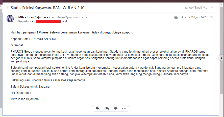 Apakah Sudah Ada Pengumuman Hasil Psikotes Pt Pharos / KisahRAN