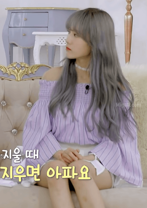 오프숄더 입고 비주얼 터진 우주소녀 루다