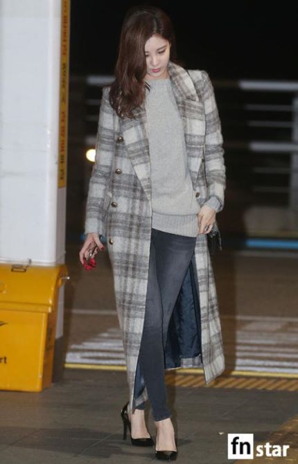 오늘자 롱코트입은 서현 | 인스티즈