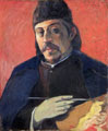 Paul Gauguin (43 años) - Autorretrato con paleta (1891)