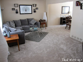 family room cost, carpet from home depot, final install cost