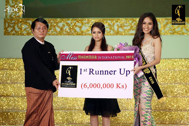 Thadar Mariah Miss Myanmar International 2015 1st Runner Up 
