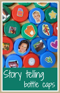 How to make story telling bottle caps for children