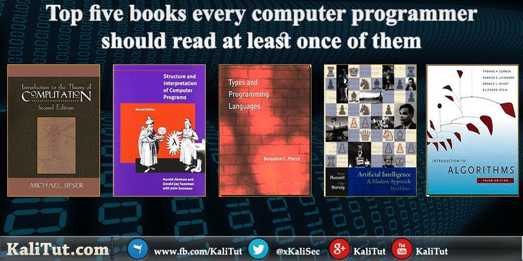 Top 5 Programming Books - KaliTut