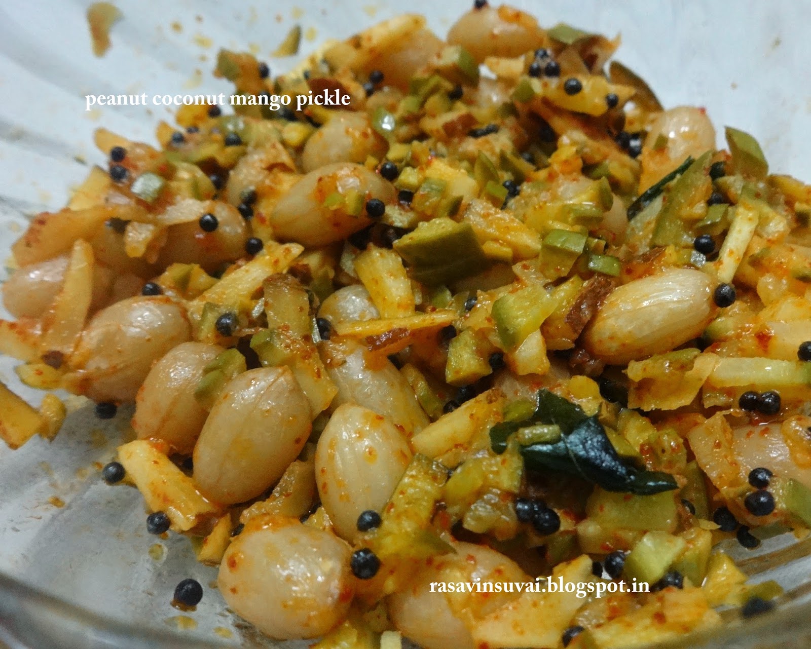 Raji Ramakrishnan PEANUT COCONUT MANGO PICKLE