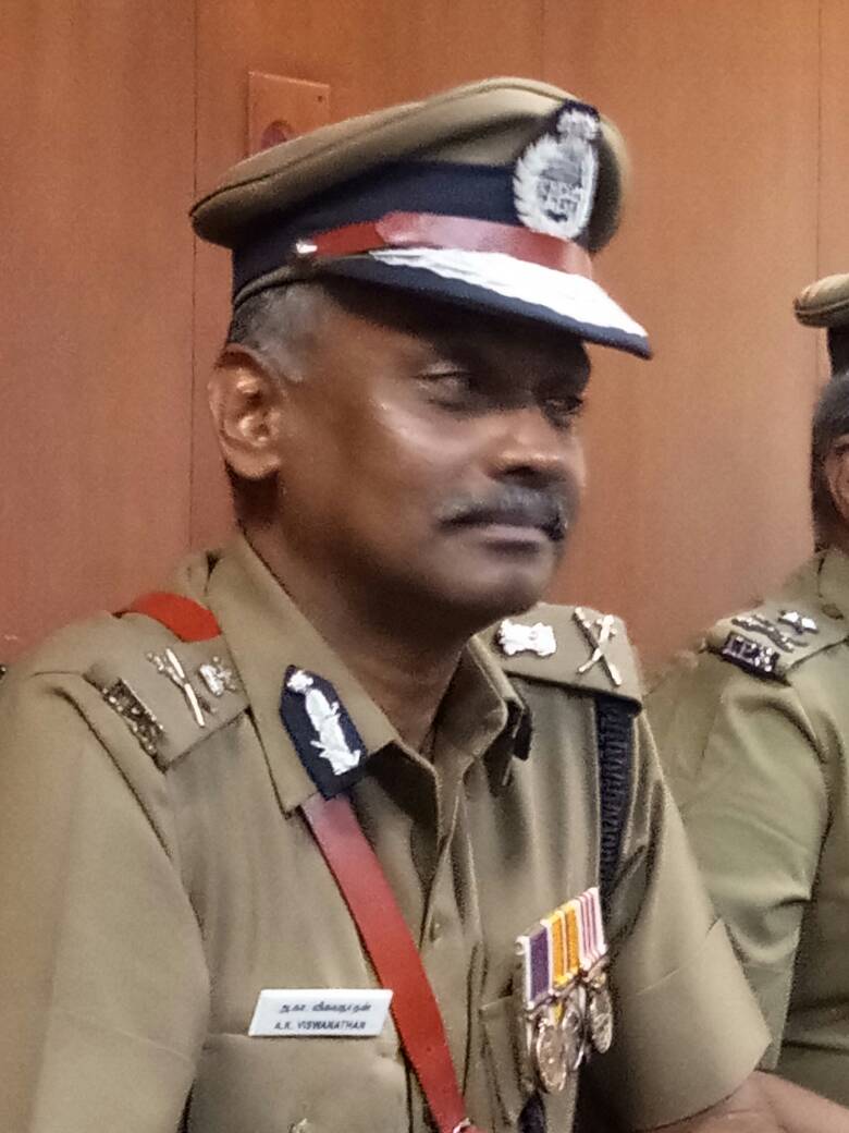 Live Look Tr A K Viswanathan Chennai City Comitioner