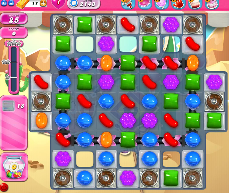 Candy Crush Saga level 2143 Candy Crush Saga level 2143