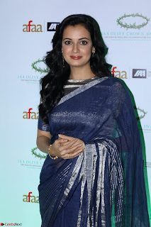 Dia Mirza Spotted in Lovely saree at THE OLIVE CROWN AWARDS 2017   15th March 2017