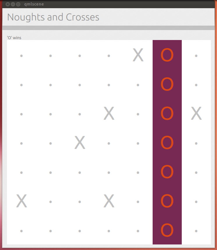 A simple twoplayer QML game for Ubuntu Touch using the Ubuntu SDK noughts and crosses (aka tic