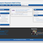 
HTML5 V6 Blue Edition Blogger Responsive Templates

